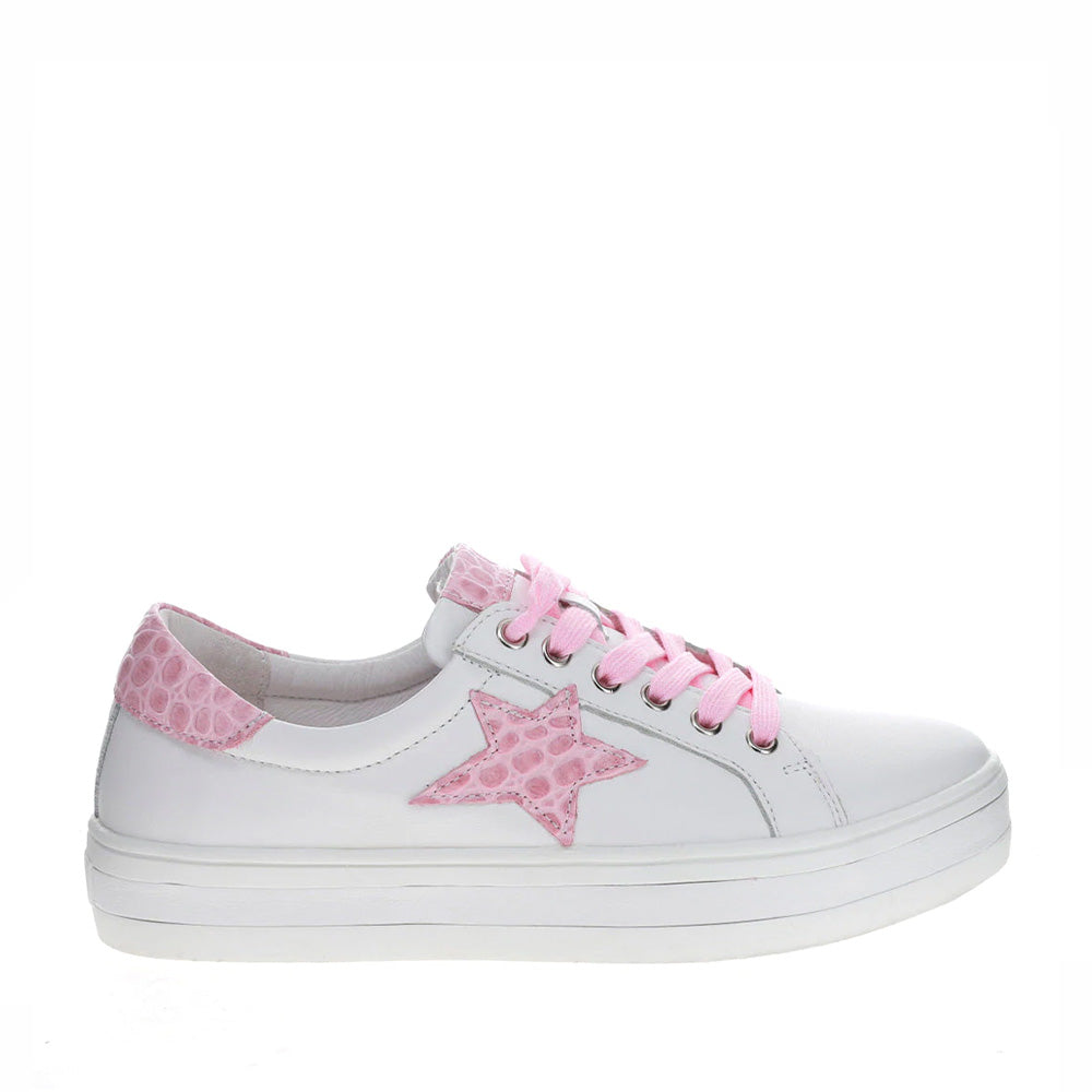 Savis - White/Pink Croc