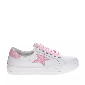 Savis - White/Pink Croc