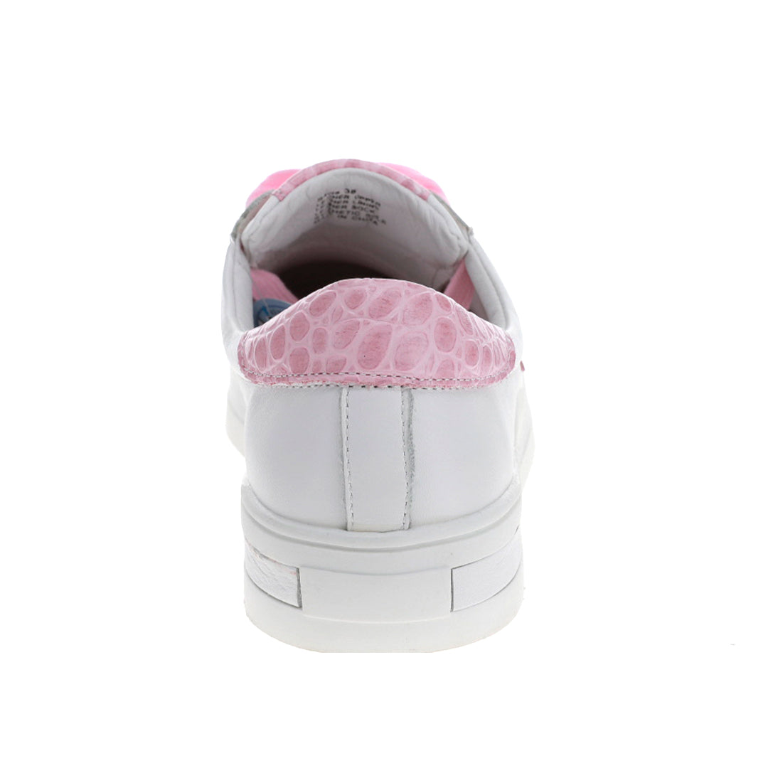 Savis - White/Pink Croc