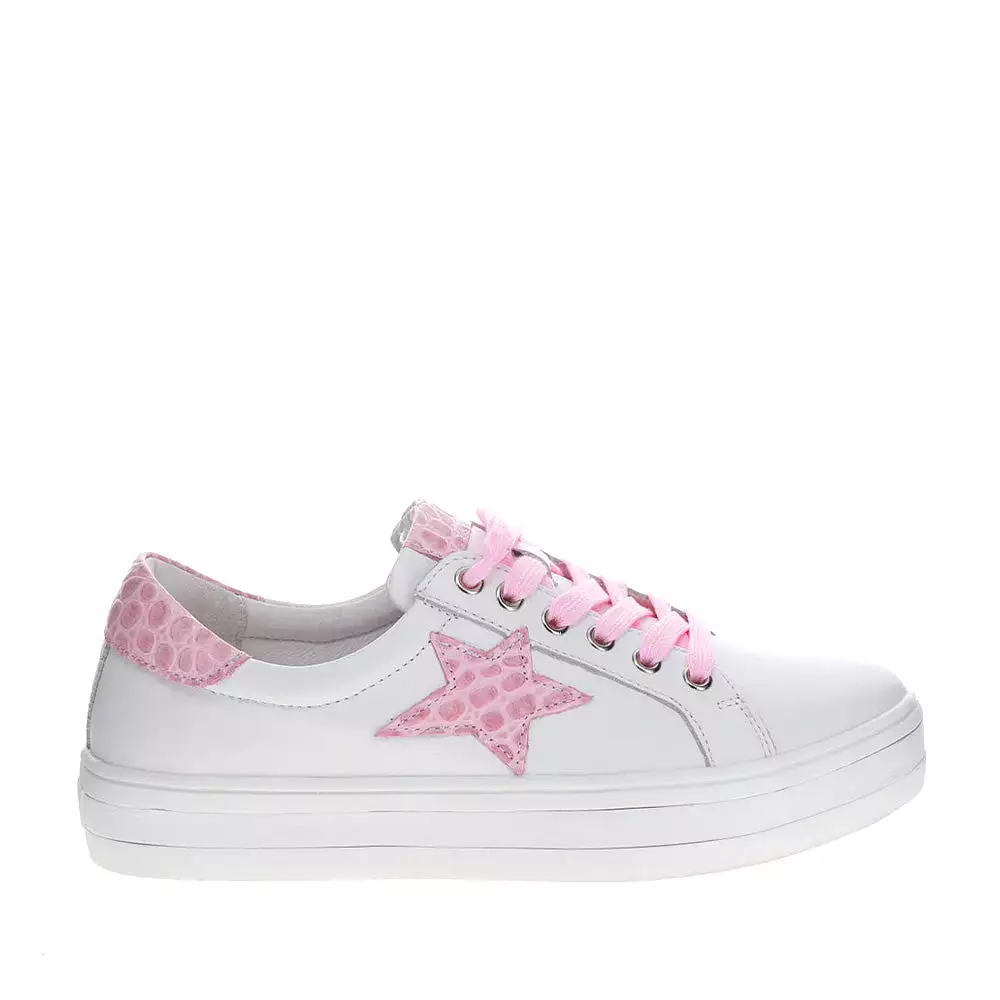 Savis - White/Pink Croc