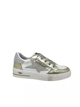 SMR Semerdjian ALE 10231 Blanc Or Sneakers Baskets adulte