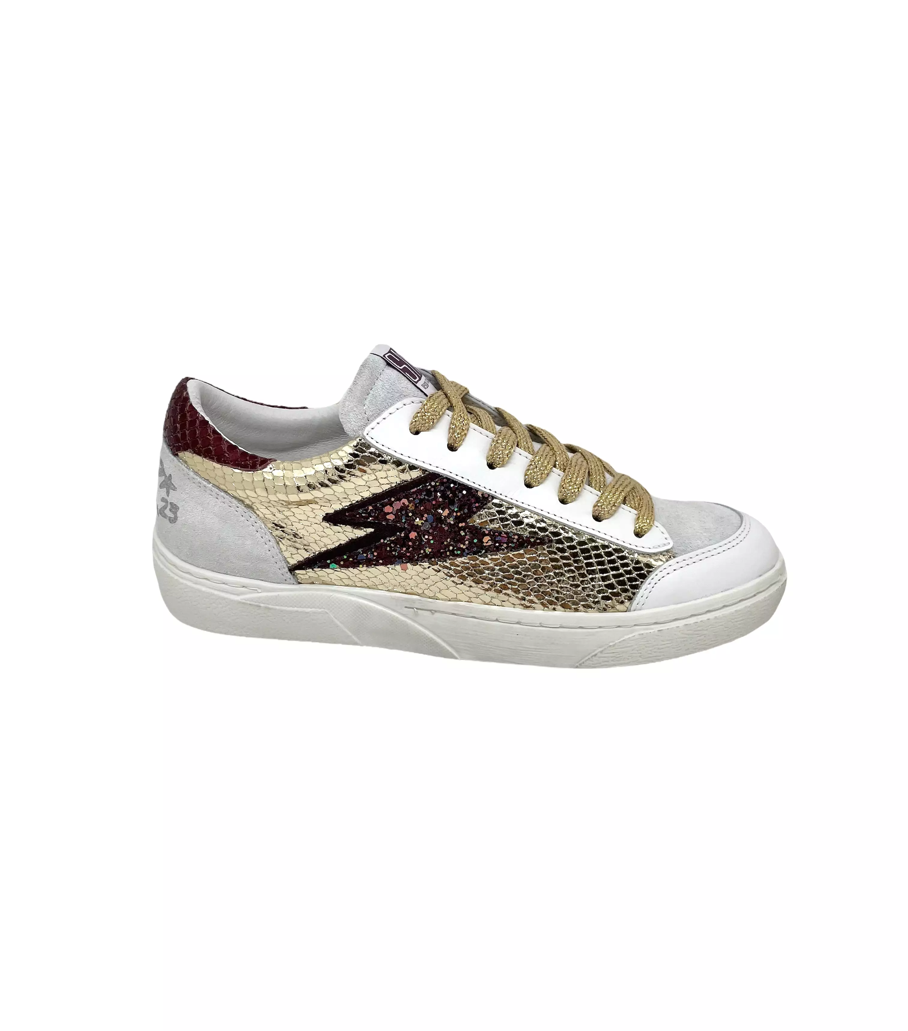 SMR Semerdjian ELISE 8275 bordeaux or  Sneakers Baskets adulte