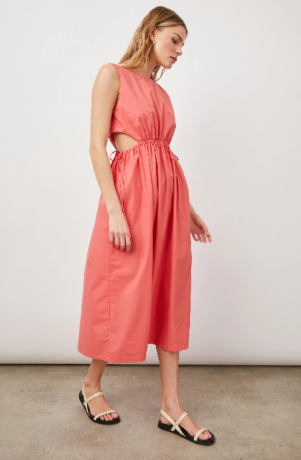 Spiced coral Yvette dress