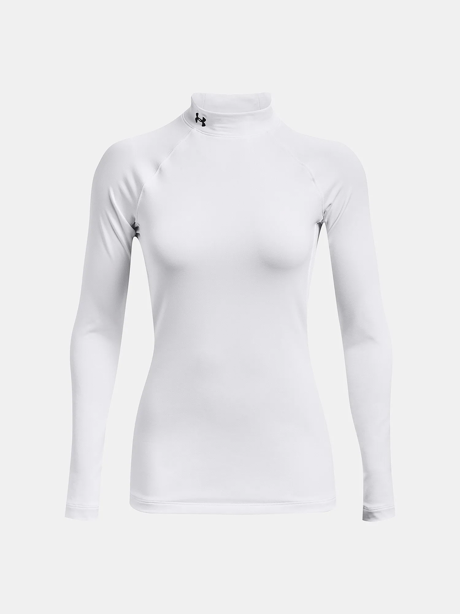 T-Shirt Under Armour ColdGear Authentics Mock Neck LS - White - women´s