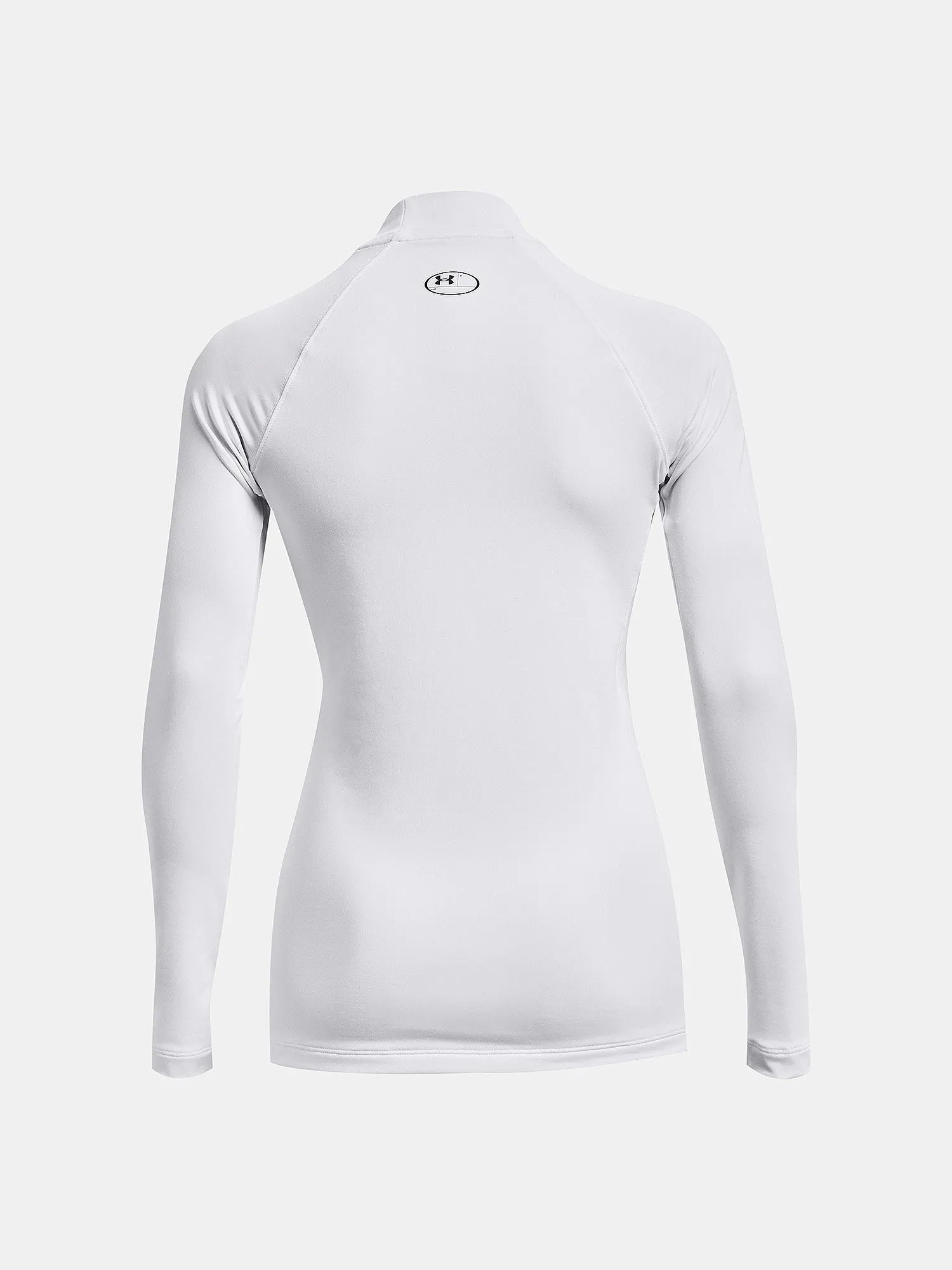 T-Shirt Under Armour ColdGear Authentics Mock Neck LS - White - women´s