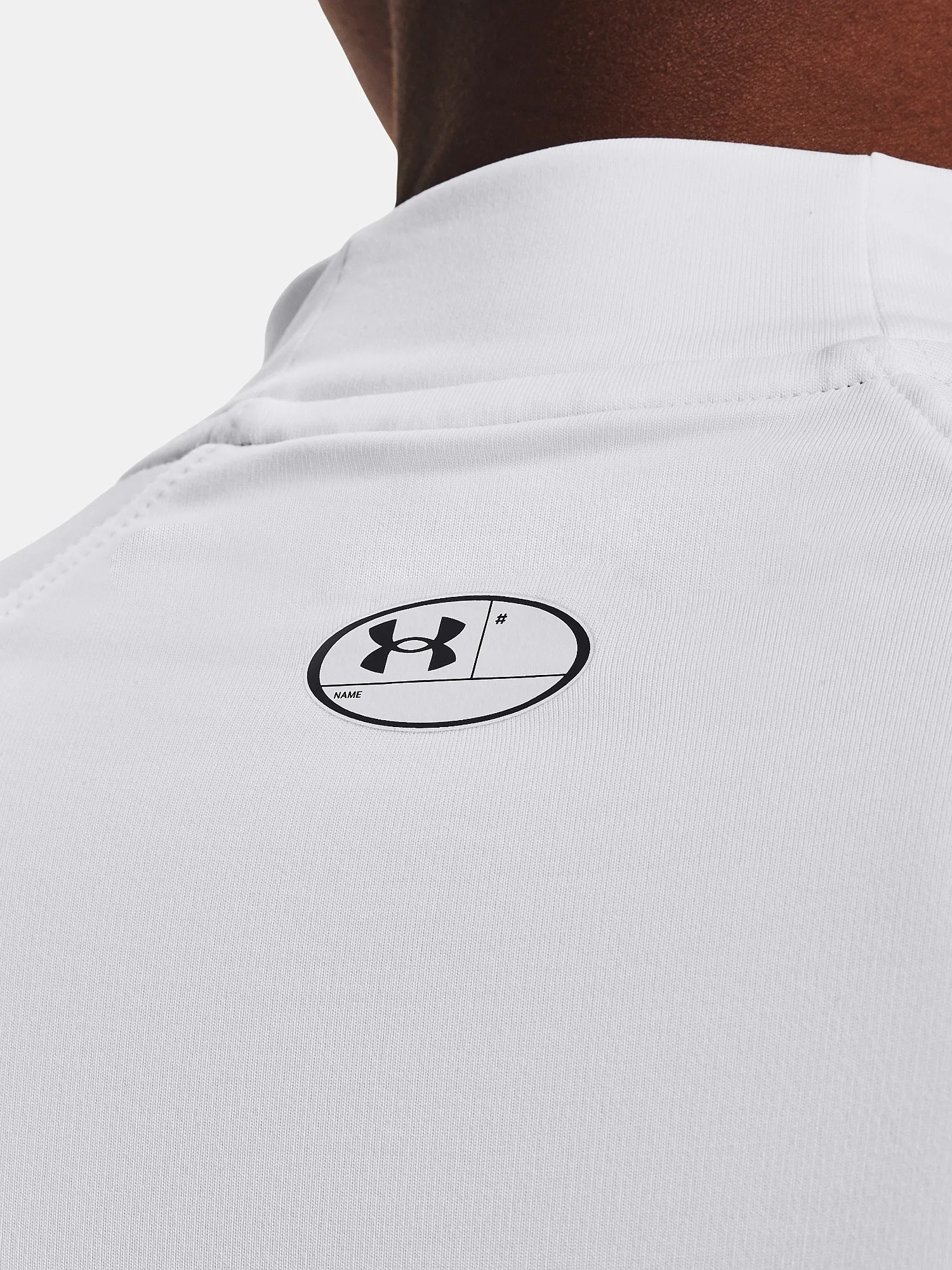 T-Shirt Under Armour ColdGear Authentics Mock Neck LS - White - women´s