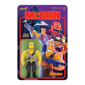 THE SIMPSONS REACTION WAVE 1 'MCBAIN (COMMANDO)' ACTION FIGURE