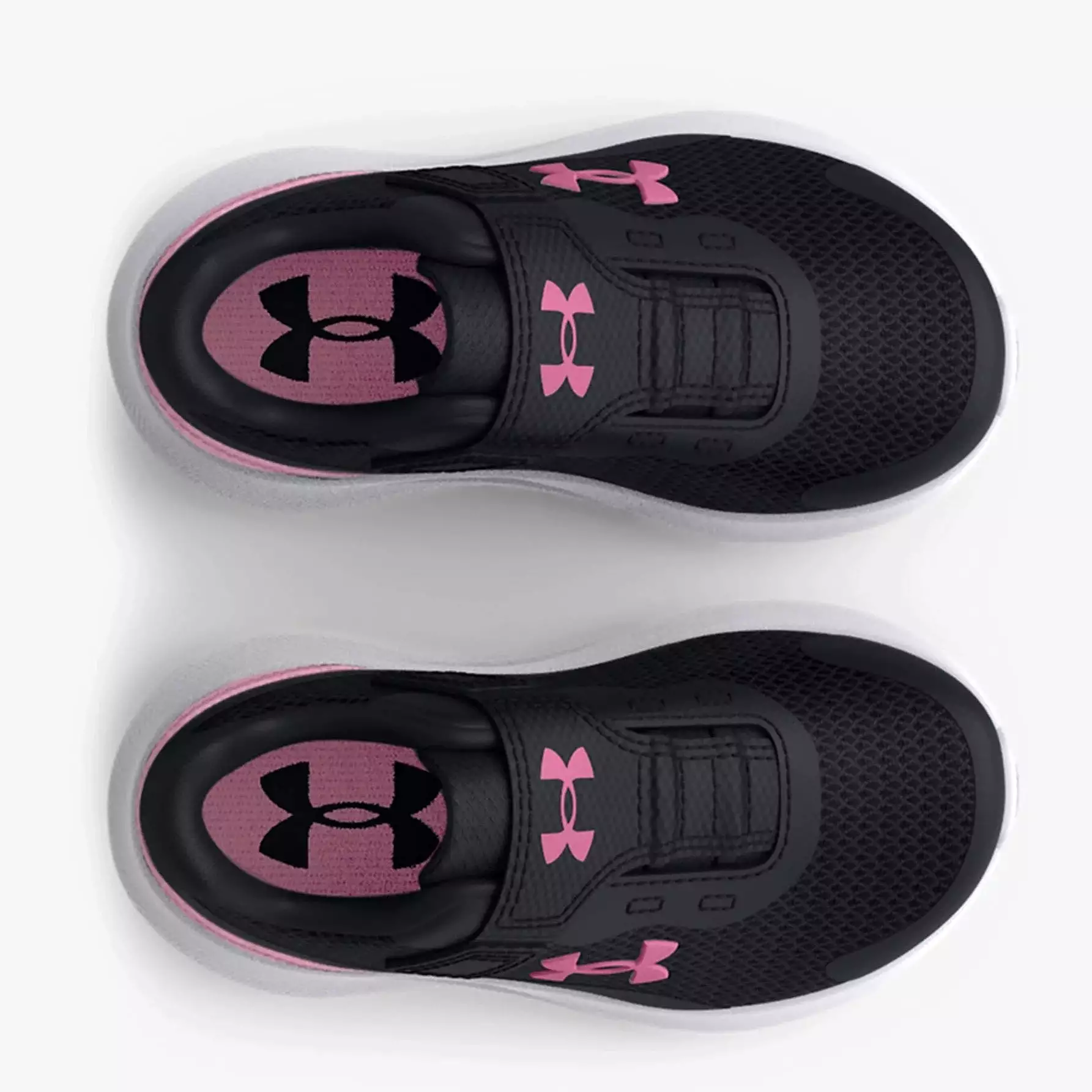 Under Armour Black/Flamingo Surge 3 Toddler Sneaker