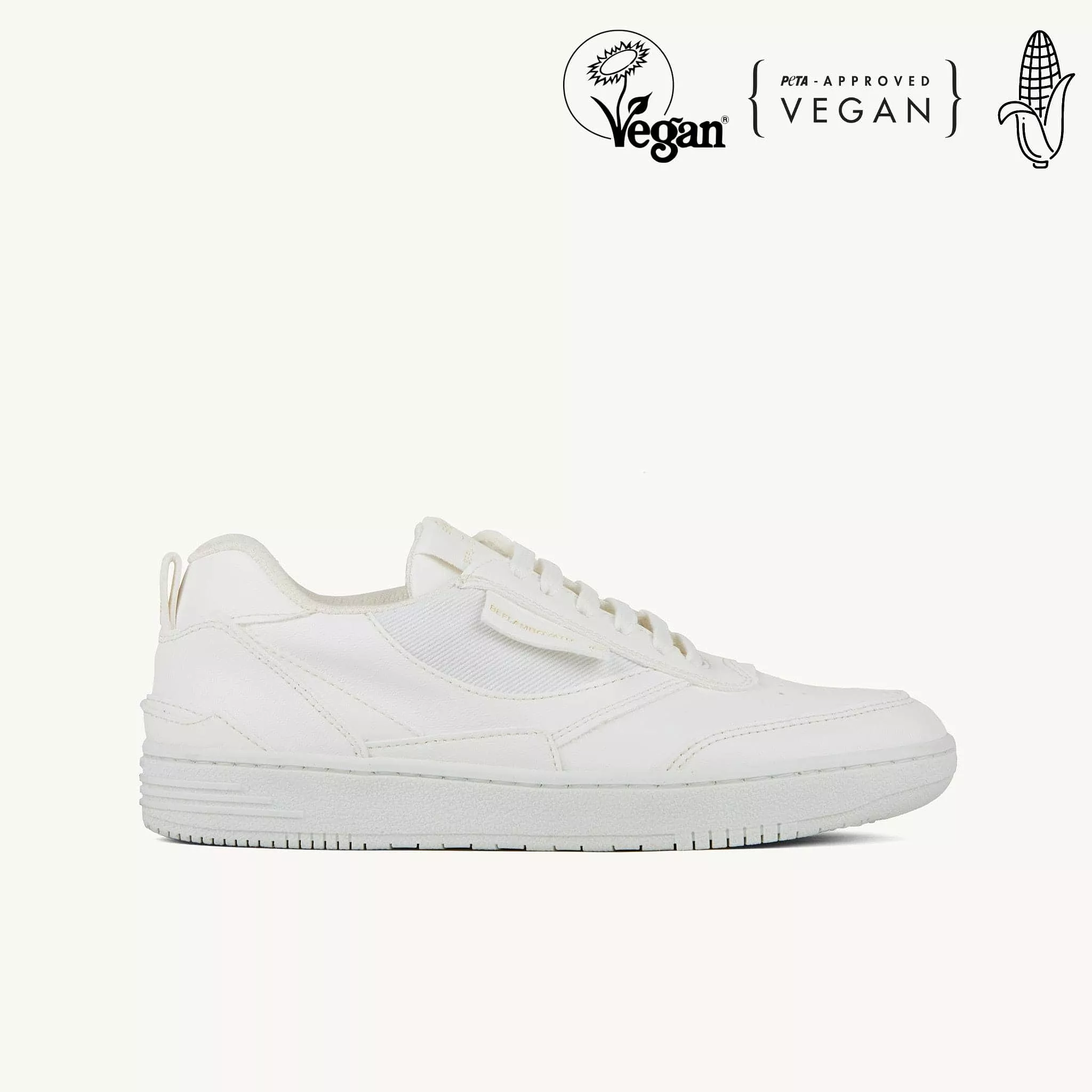 UX-68 Unisex Vegan Corn Leather Sneakers | White