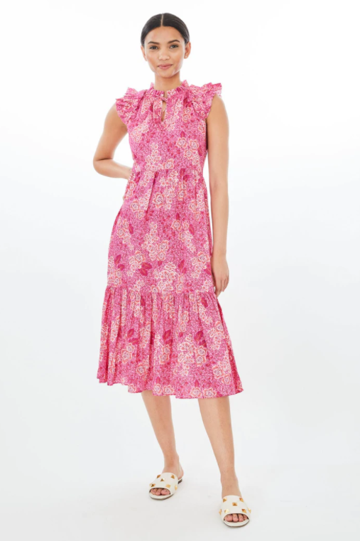 Whimsical floral Betsey dress