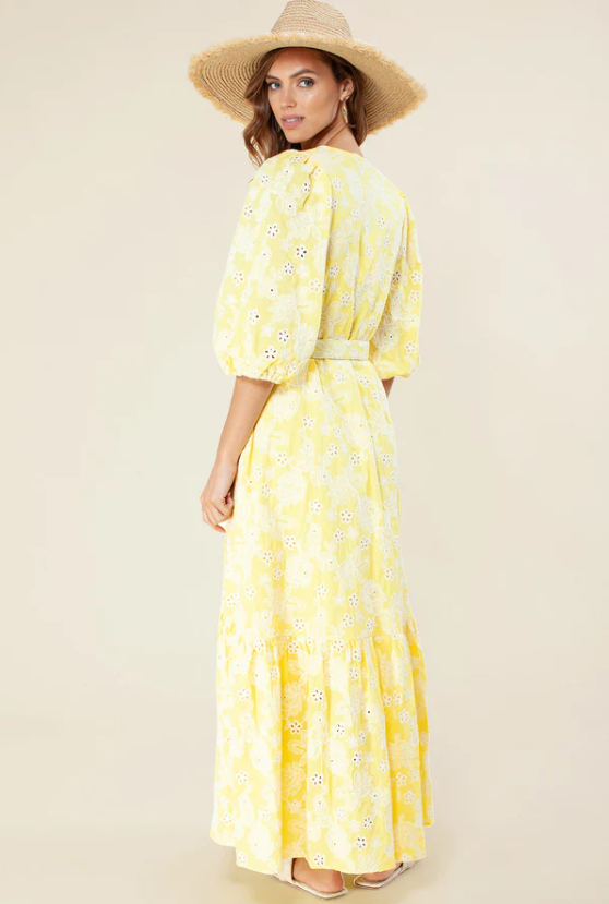 Yellow Gail maxi dress